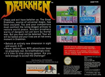 Drakkhen (Europe) box cover back